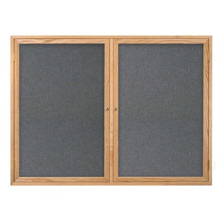 United Visual Products Open Faced Traditional Corkboard, 60x36" UV643A-BRONZE-CORK